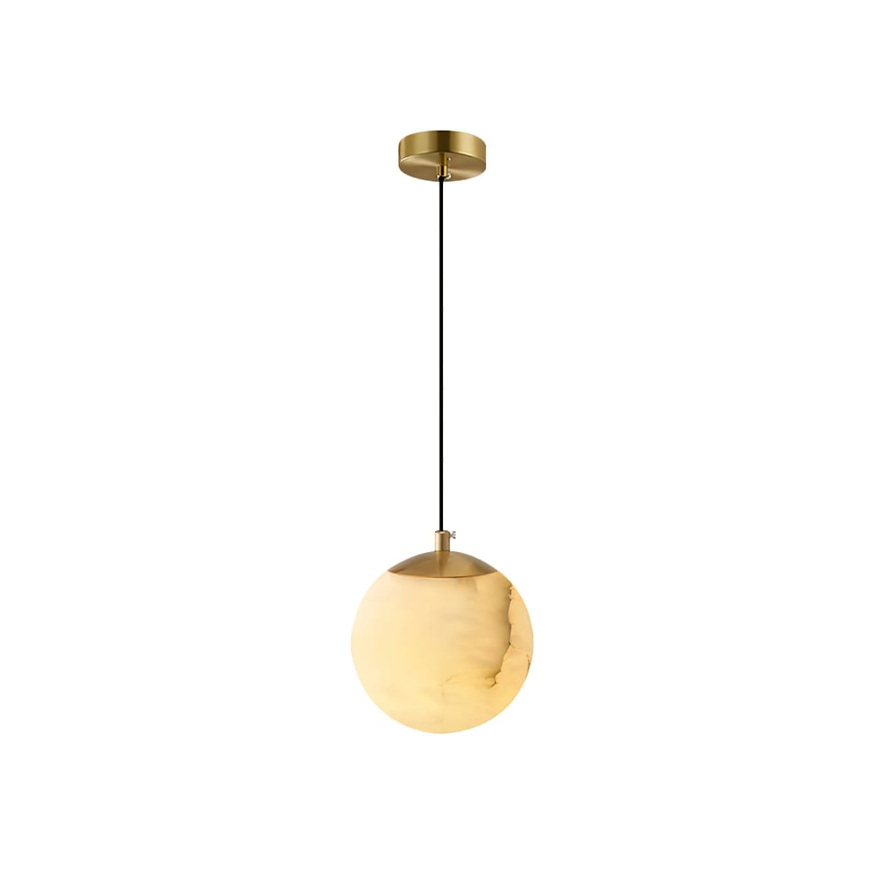 HDC Luxury Natural Stone Globe Pendant Light for Living Room, Bedroom & Dining Area