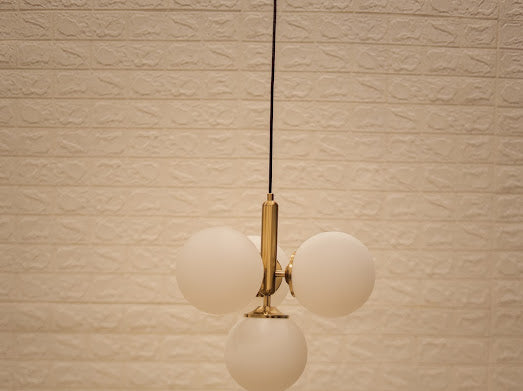 HDC 4 Lights Premium Modern Globe Pendant Light for Bedroom, Living Spaces