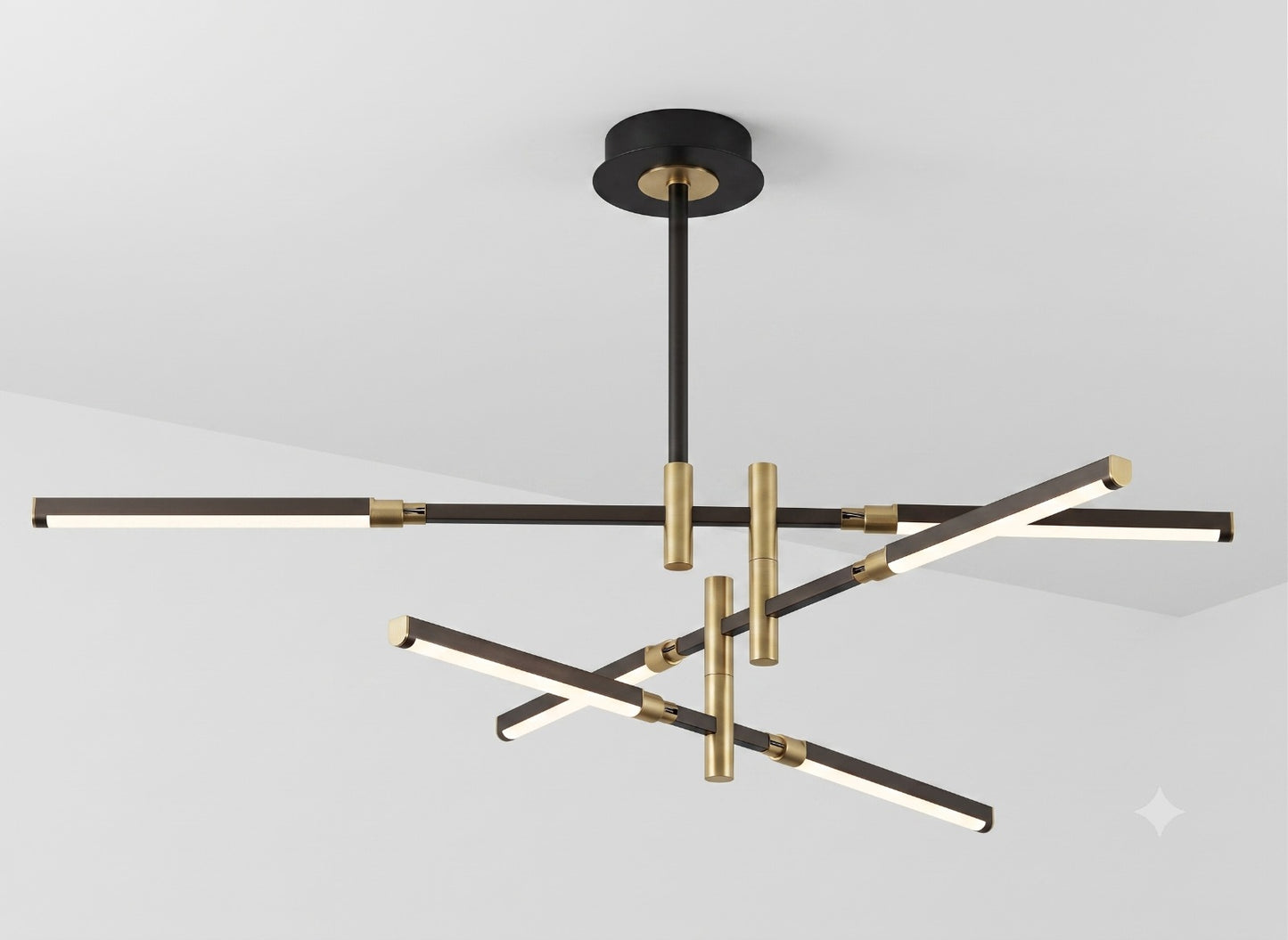 HDC Luxury Modern Geometric LED Chandelier for Bedroom, Living Room