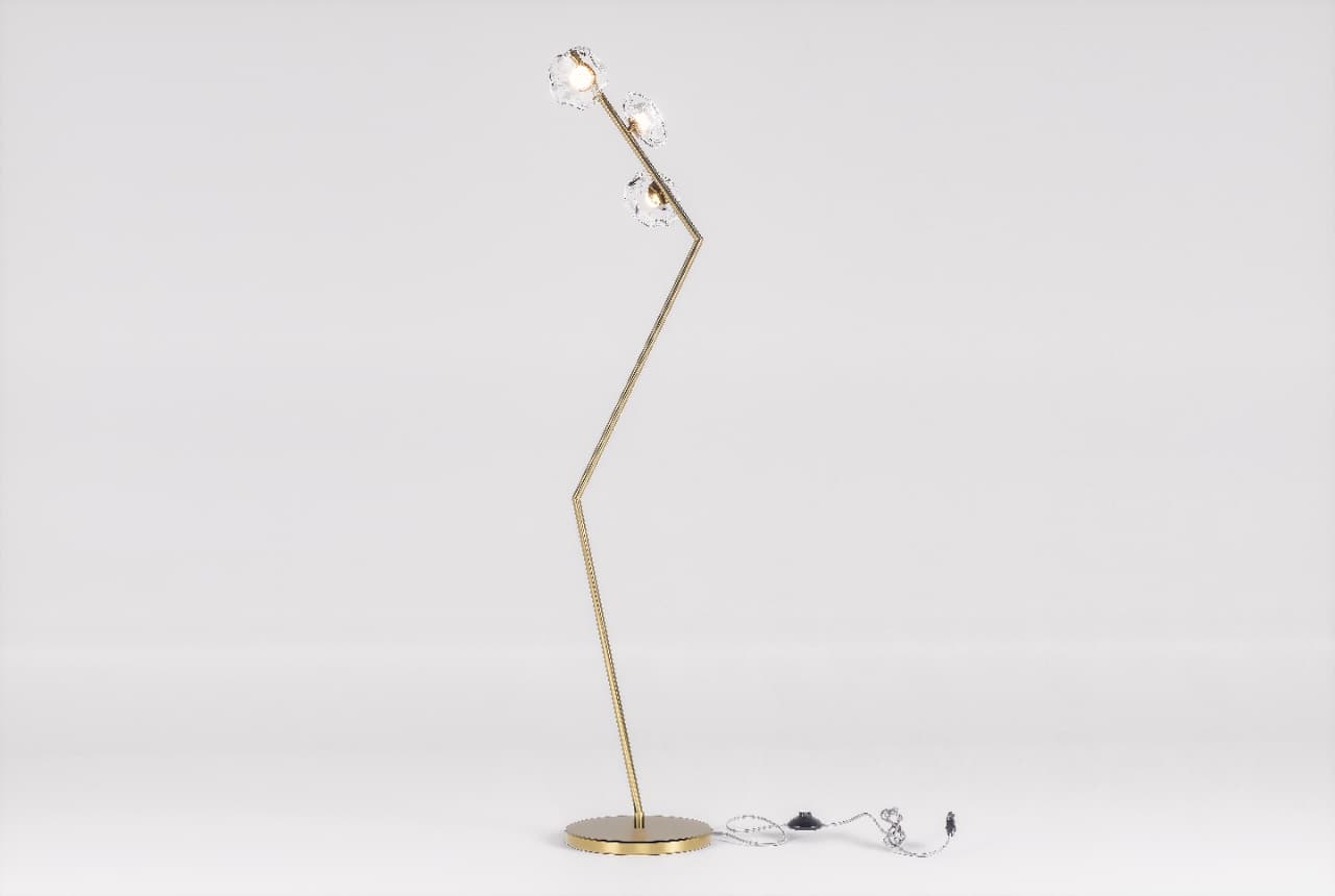 HDC Modern 3-Light Artistic Floor Lamp for Bedroom, Living Room