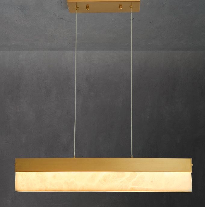 HDC Modern Golden Linear LED Chandelier Light