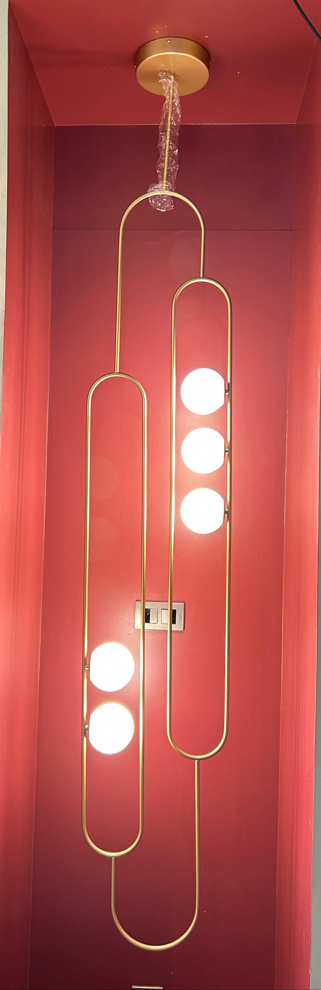HDC Modern Gold LED Chandelier for Living Room, Lobby