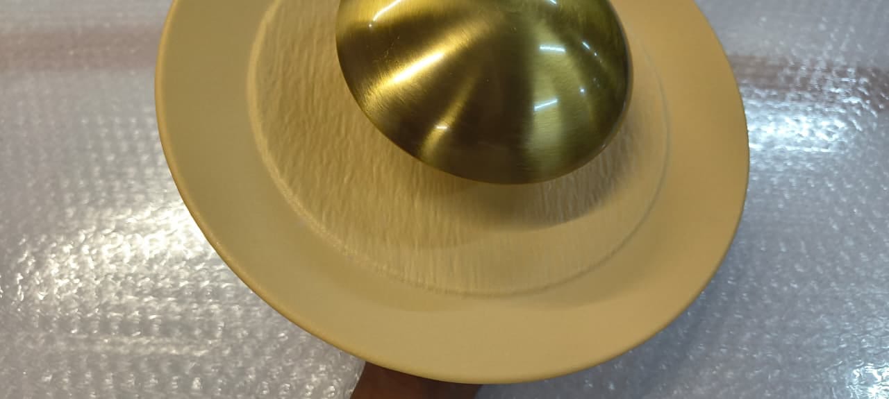 HDC Modern Brass Disc Pendant Light for Bedroom, Living room