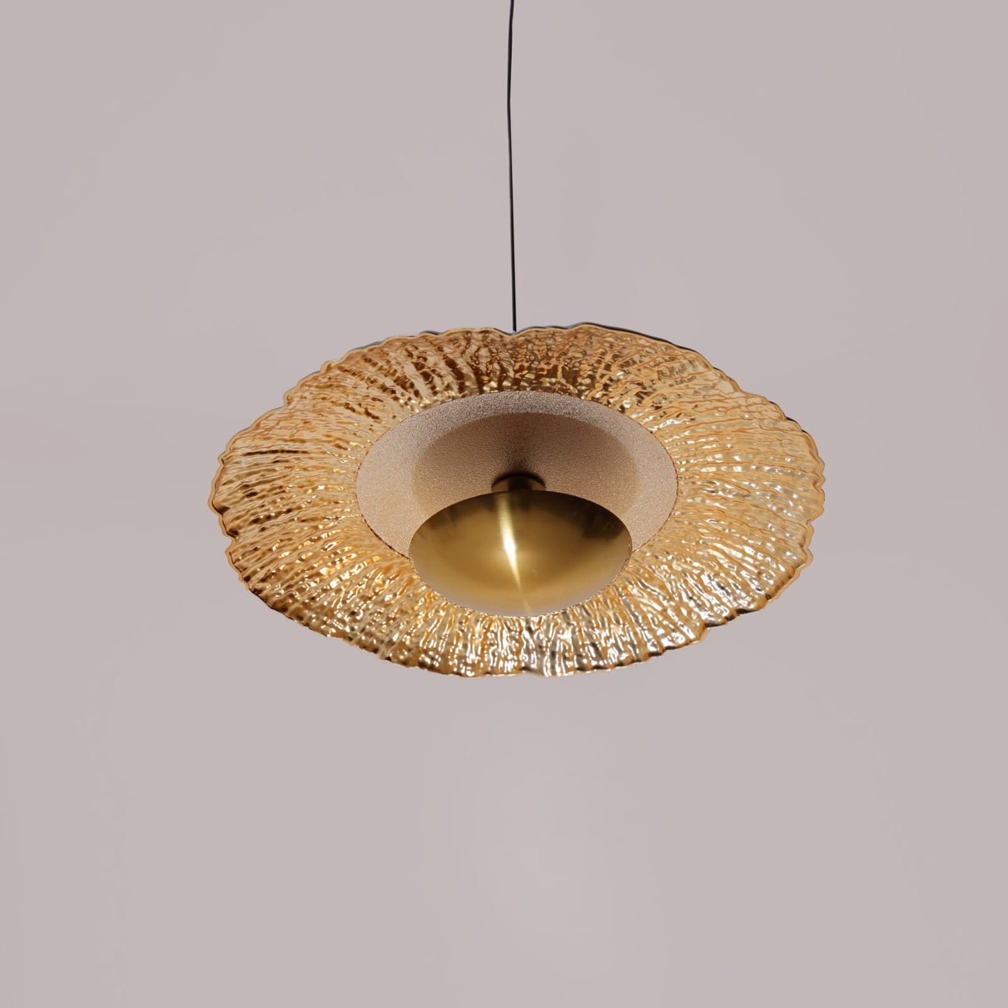 HDC Modern Golden Acrylic LED Cluster Pendant Light for Bedroom, Living Room