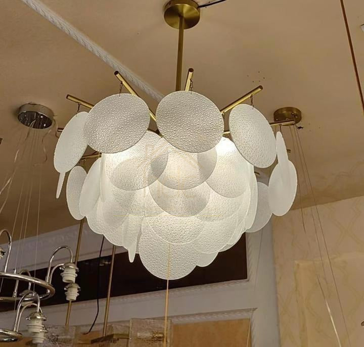 Hdc 600/800mm Gold Crystal Frost Chandelier Ceiling Lights Hanging