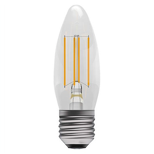 HDC 4W (E27) Warm Glow C35 LED Filament Candle Bulb – Pack of 2