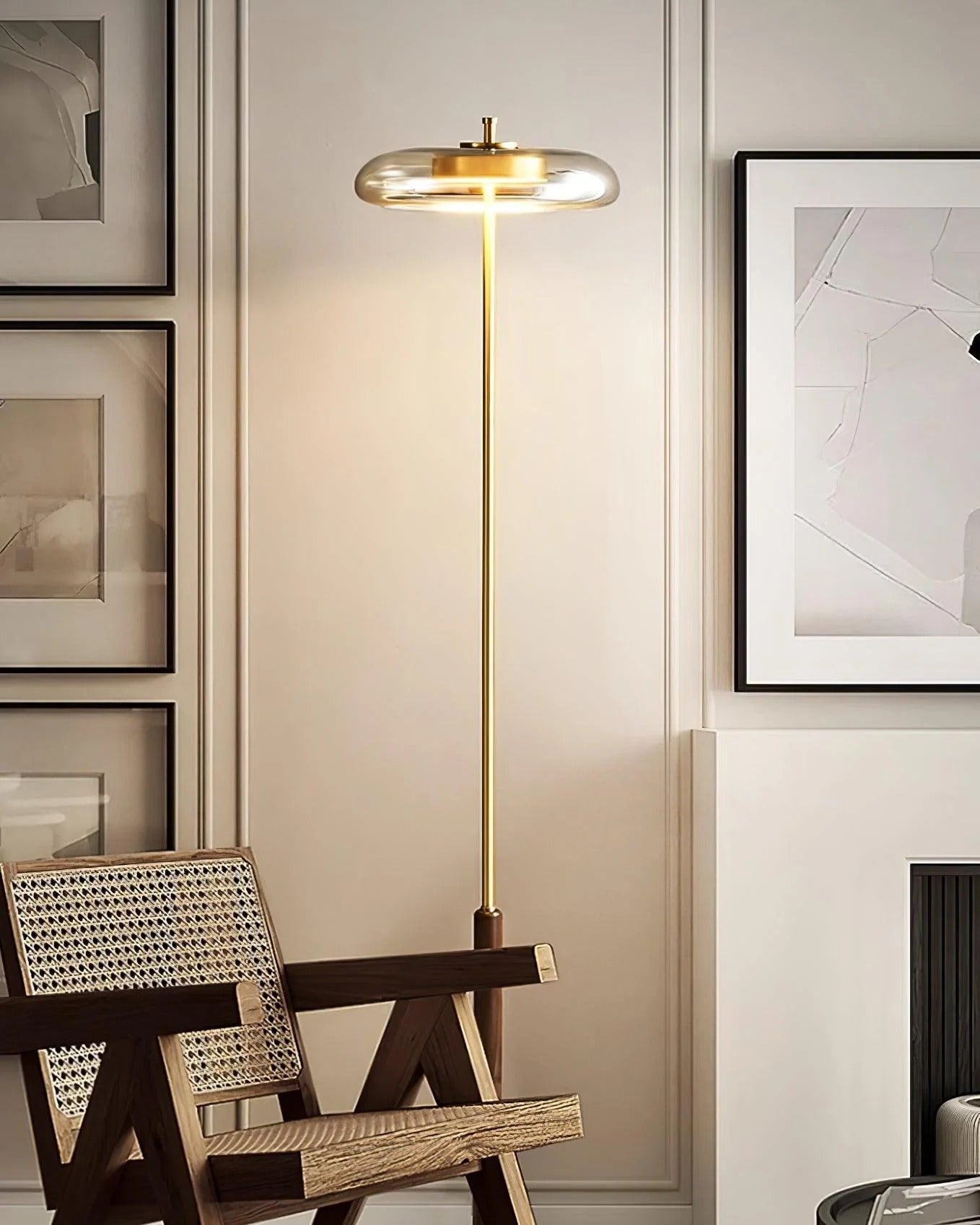 HDC Gold Halo Floor Lamp for Living Room