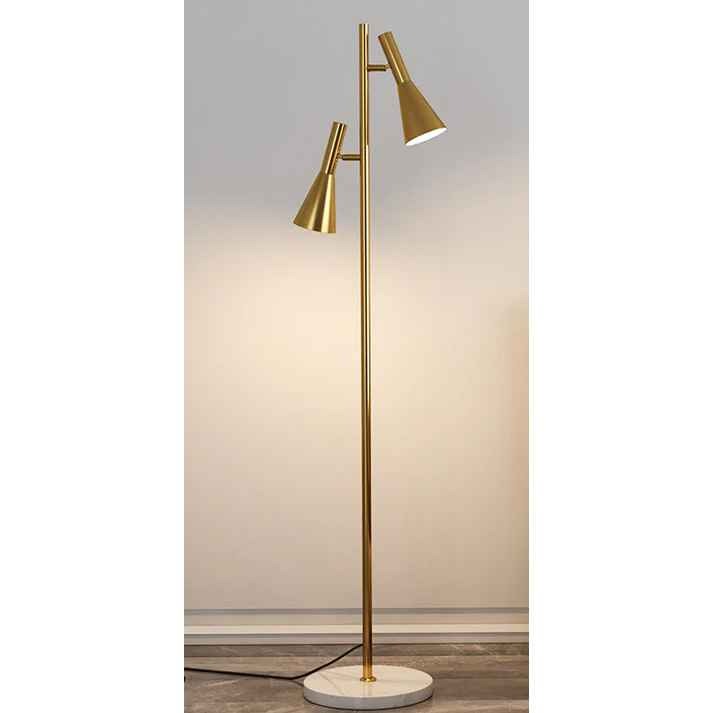 HDC Modern minimalist living room bedroom brass finish tree floor lamp