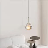 HDC Amber Glass Pendant Light Bedside Hanging Corner Light