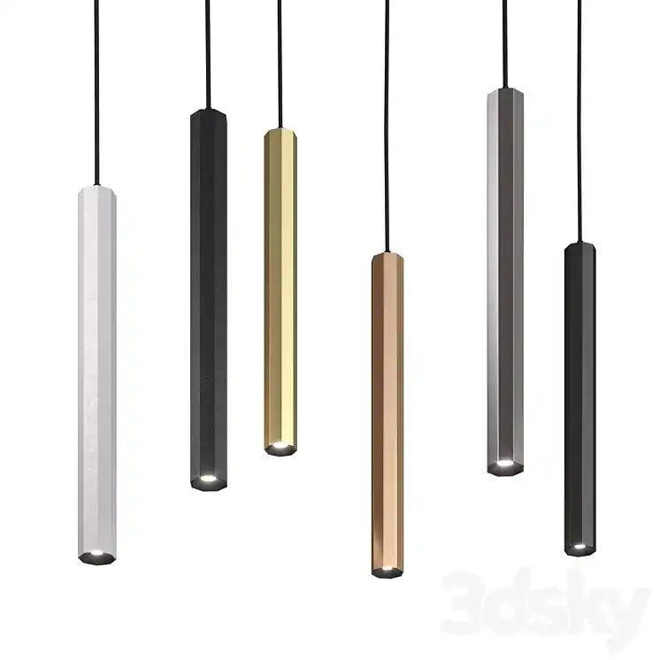 Hdc 600mm Led 1 Light Modern Led Cylinder Pendant Light - Tricolor