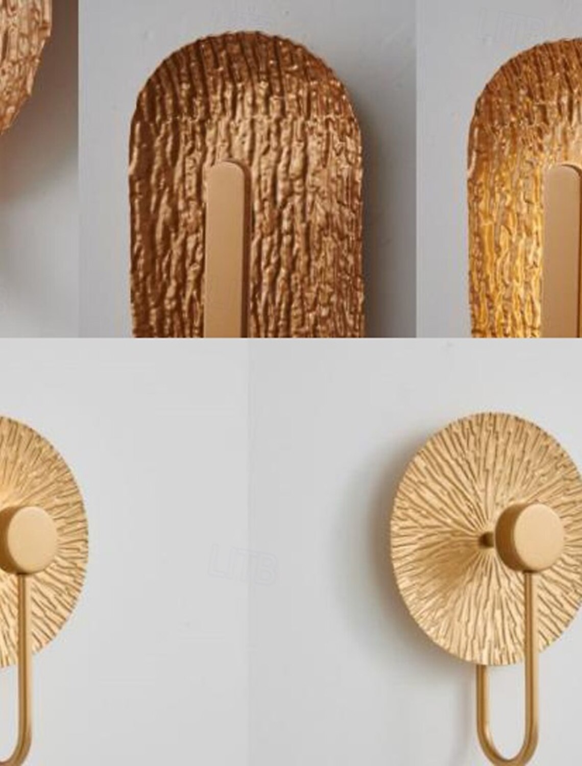 HDC Luxury Modern Gold Glass LED Wall Light for Bedroom, Living Room & Hallway