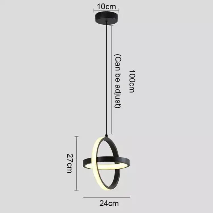 HDC 1 Light Metal Silicon Shade Hanging Light Ceiling Light Fixtures for Kitchen Living Room Bedroom