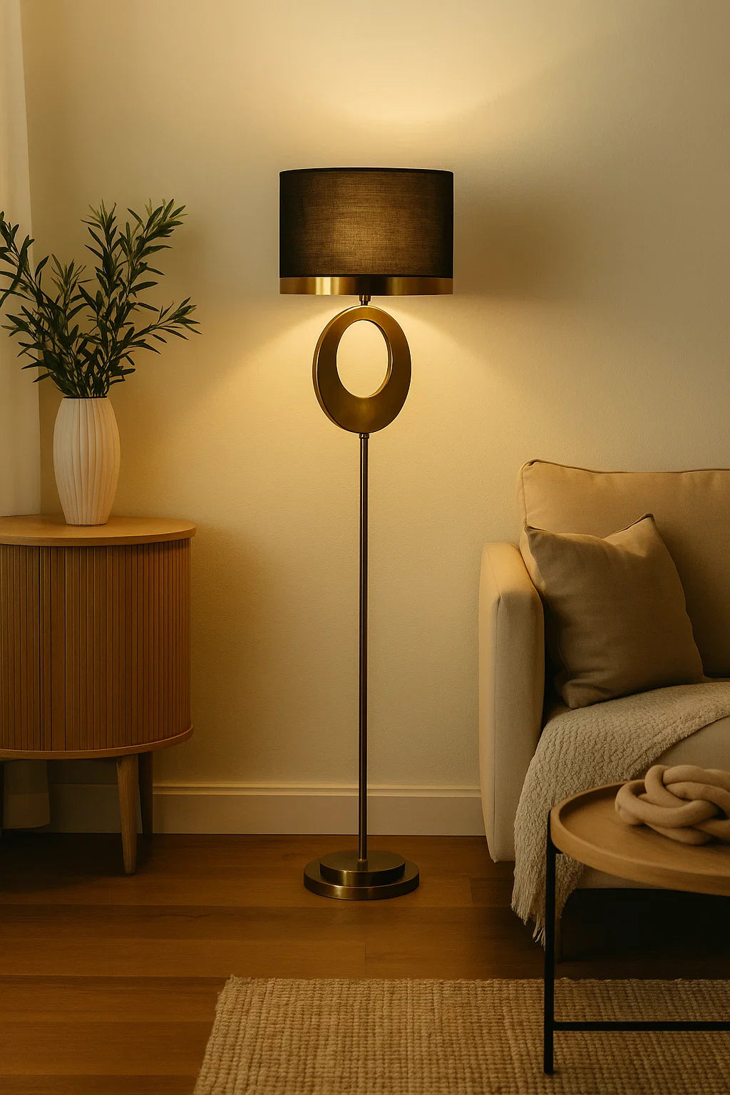 Hdc Modern Floor Lamp Living Room Bedroom Bedside Lamp Retro Lamp