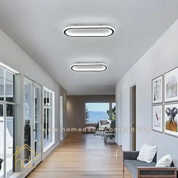 Hdc Modern Nordic Style Ceiling Mounted Led Light Fixtures Long Strip 600mm Surface Mount Ceiling Light