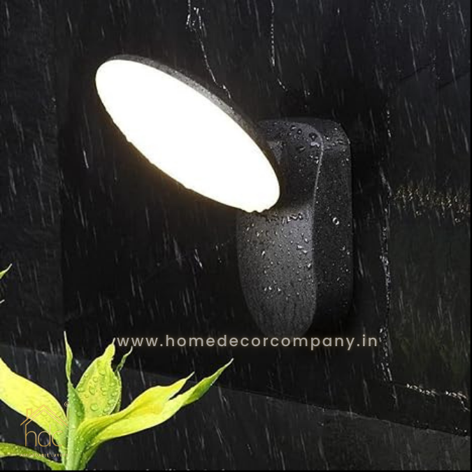HDC 12W LED Outdoor Gate Post Light Fixture Waterproof IP65 Wall Mounted Lamp Building Exterior Wall Sconce for Entryway Doorway Living Room Patio Garden Warm White
