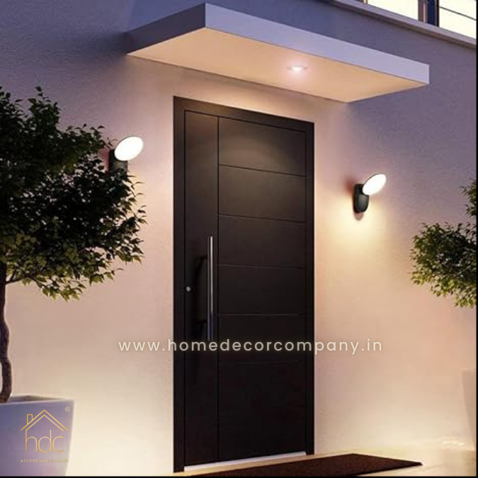 HDC 12W LED Outdoor Gate Post Light Fixture Waterproof IP65 Wall Mounted Lamp Building Exterior Wall Sconce for Entryway Doorway Living Room Patio Garden Warm White