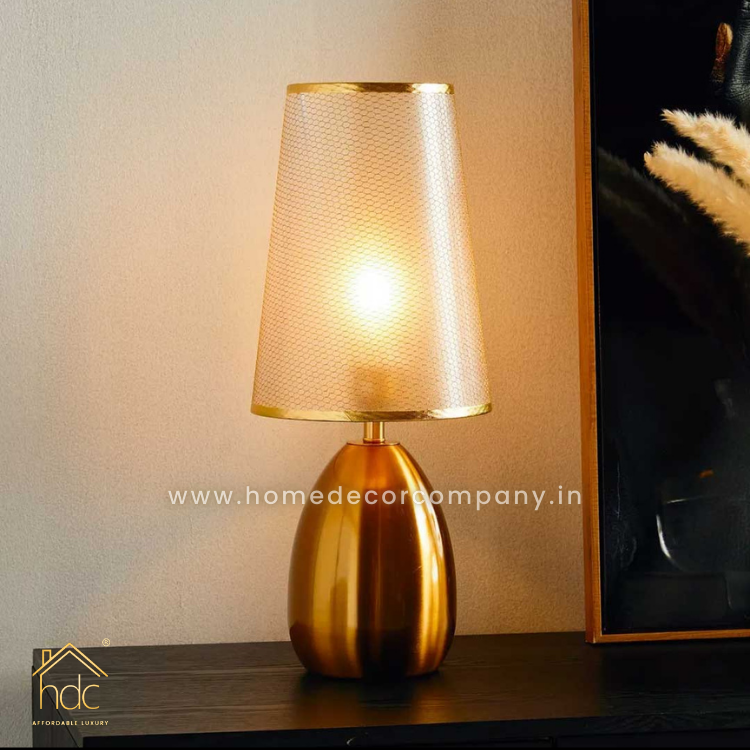 Hdc Simple Nordic Table Lamp - Bedside Bedroom, Livingroom (Golden)