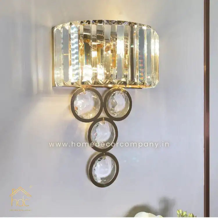 HDC Dressing Room Large Crystal Wall Light For Living Room Bedroom
