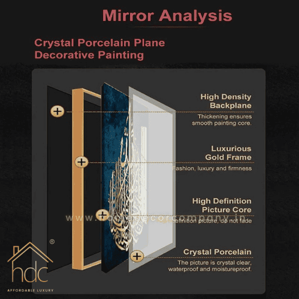 HDC Exclusive Hand Crafted Stunning Painting of a Spiral in Gold and White - HDC Lights