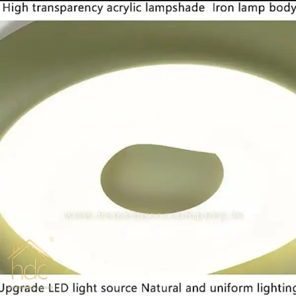 Hdc LED Flush Mount Ceiling Light Stylish Modern Close to Ceiling Lighting for Kitchen Hallways, Dining Room, Foyer