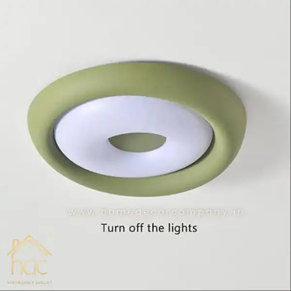 Hdc LED Flush Mount Ceiling Light Stylish Modern Close to Ceiling Lighting for Kitchen Hallways, Dining Room, Foyer