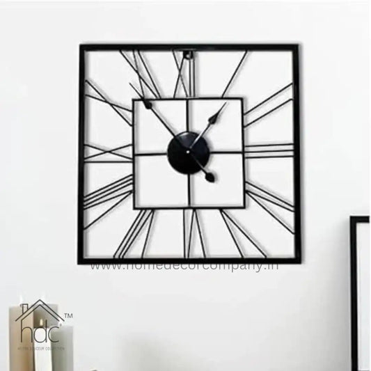 Hdc Stylish Metal Wall Clock for Home Décor Modern Decorative Timepiece