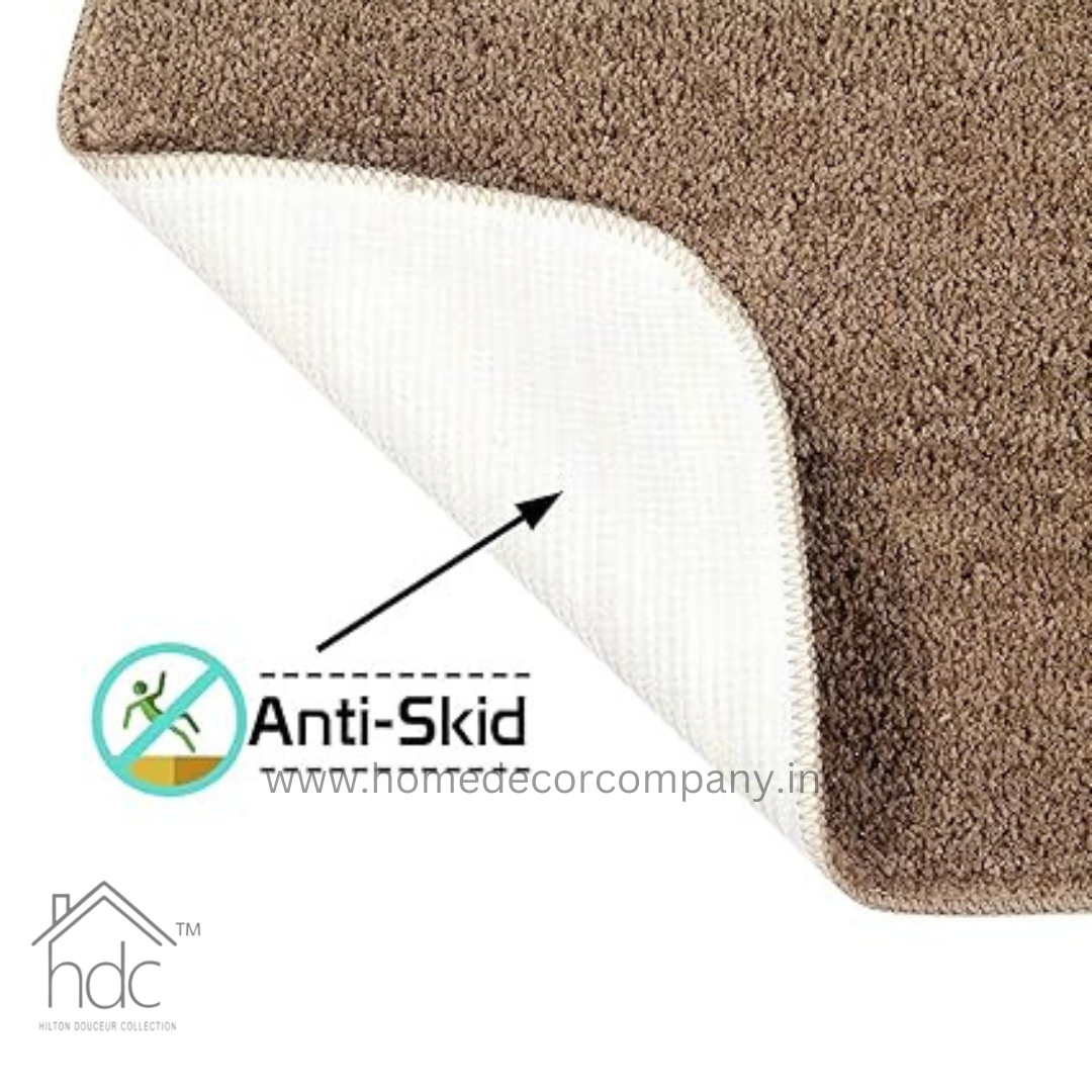Hdc Anti Slip Microfiber Bath Mat Colour (Beige)