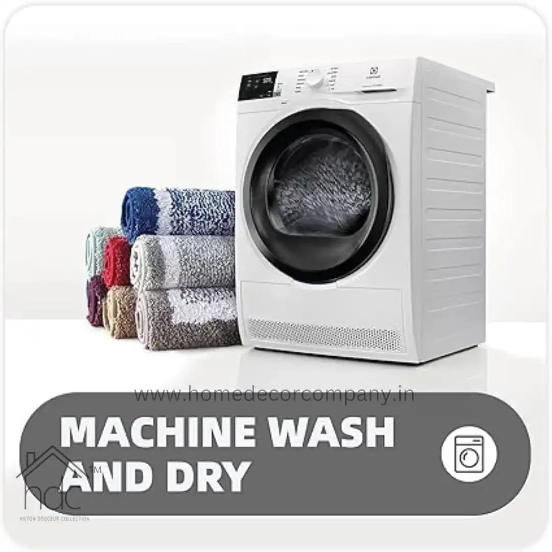 Hdc 40*60, 50*80 CM Striped Anti-Skid Rectangular Set of-1 Microfiber Bathmats for Home | Bathroom | Bedroom | Kitchen | Floor Mat (Grey)