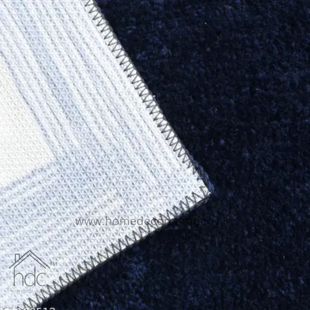 Hdc 40*60, 50*80 CM Modern Super Soft Microfibre Solid Bath Mat 2000 GSM Super Absorbent Anti Skid Mats for Bathroom Mat/Bedroom/Kitchen/Door Mat/Floor Mat Colour (Blue)