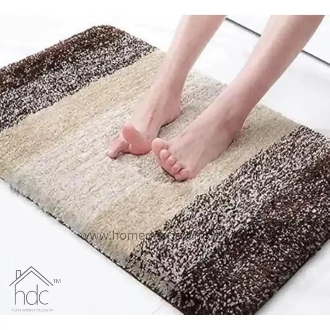 Hdc 40*60, 50*80 CM Modern Creative Microfiber Bathroom Mat Anti Skid-Highly Absorbent Super Soft Door Mats for Home Kitchen Living Room-2000 GSM