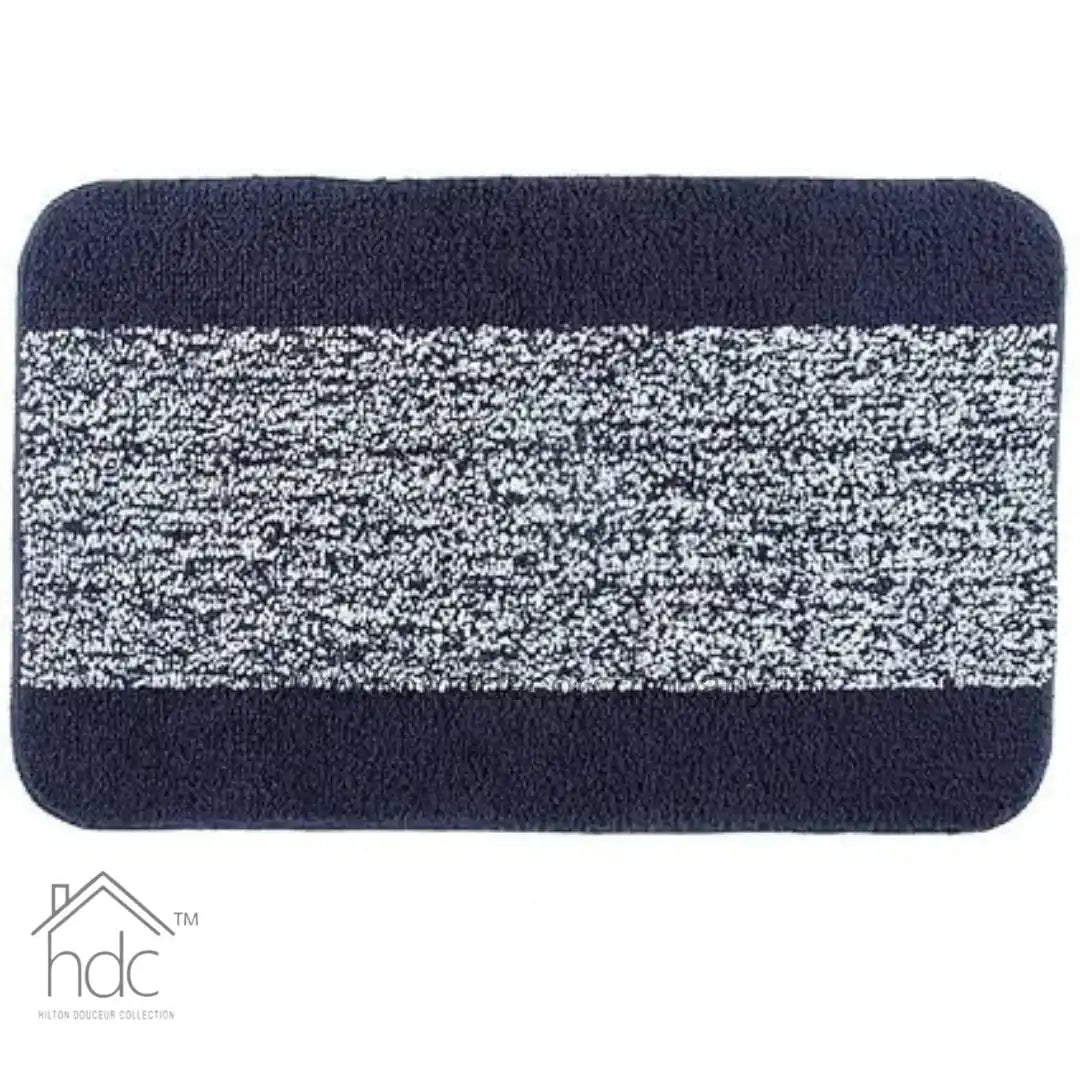 Hdc 40*60, 40*50 CM Modern Solid 1500 GSM A20 Microfiber Contour Mat Super Absorbent/Anti-Skid Contour Mats for Bathroom/Bedroom/Door Mat/Kitchen/Floor Mat (Blue)