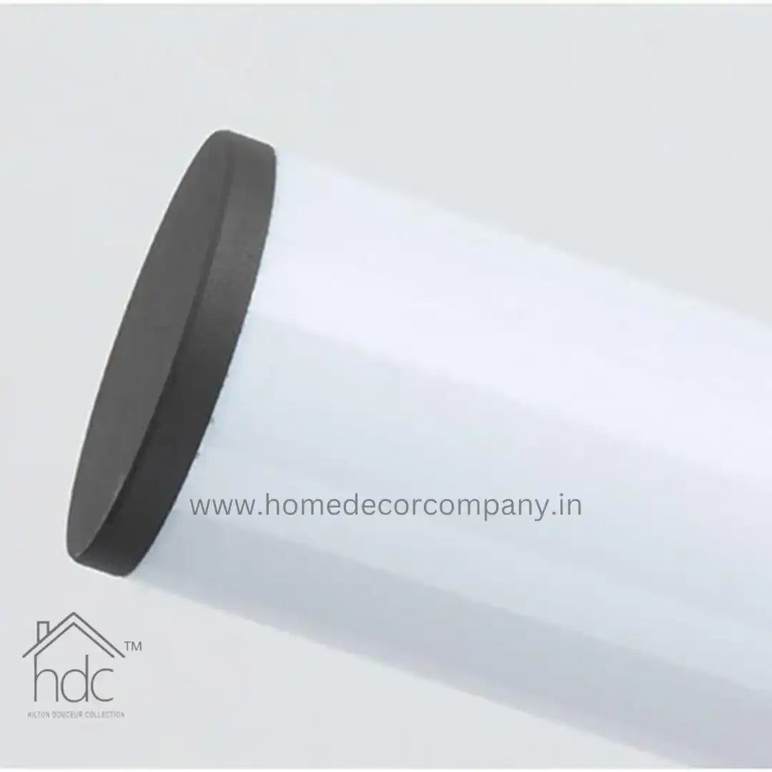 HDC Led 600MM Grey Body Round Acrylic Bollard Outdoor Garden Park Driveway Light - Warm White