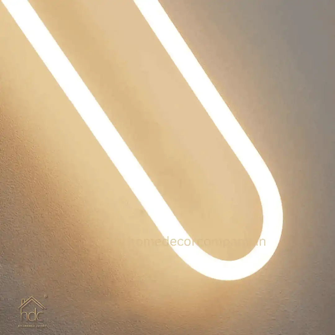HDC Nordic Minimalist Copper Loop Acrylic Wall Lamp Ring LED Wall Light for Living Room Bedroom