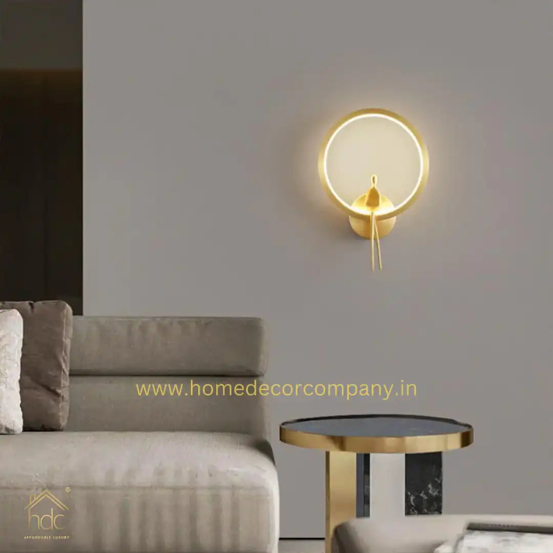 HDC LED Modern Brass Sconce Lighting for Living Room, Bedroom, Hallway, Stairs