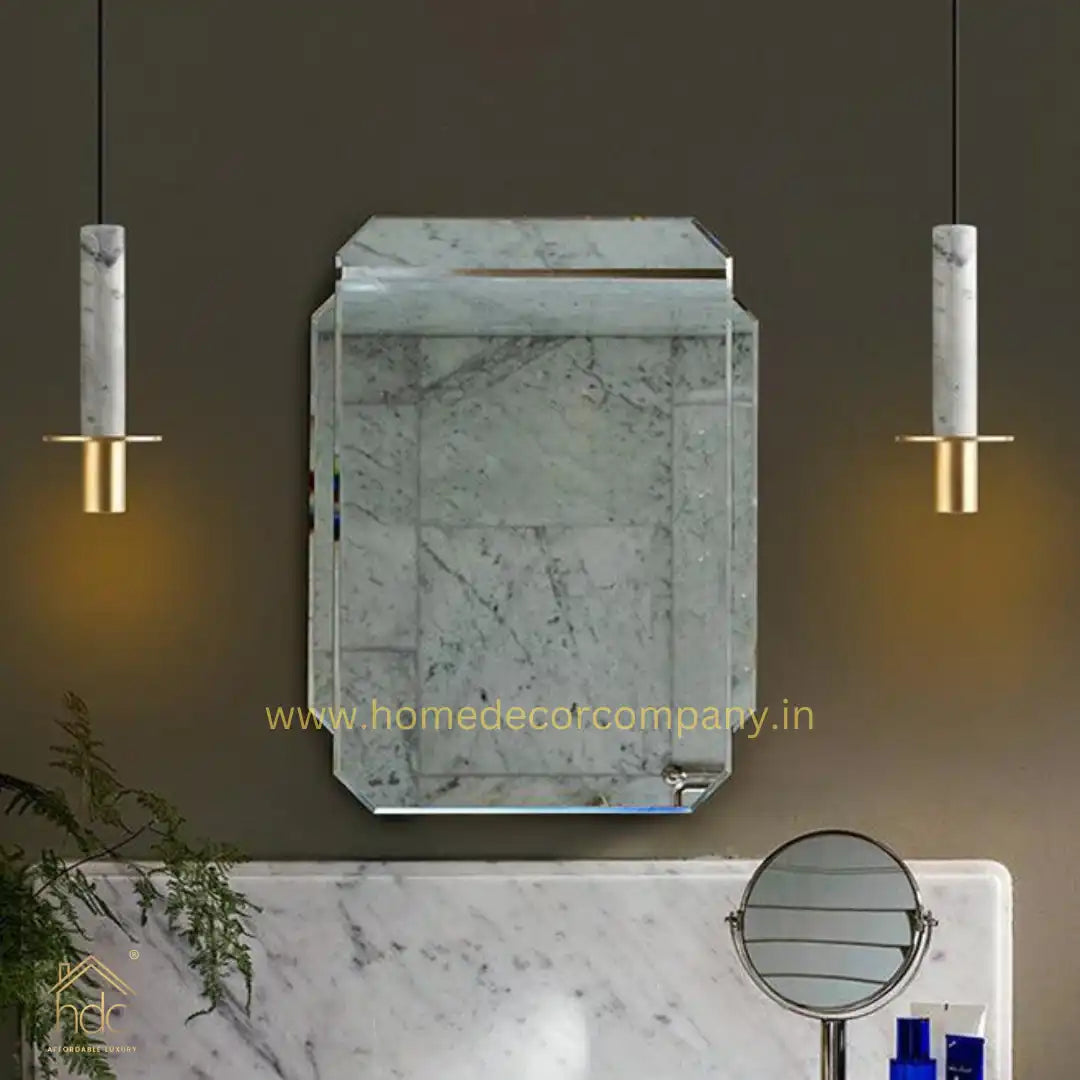 Hdc Modern led Gold White Stone Minimalist Bedroom Bedside Black Long Line Pendent Lamp Designer Light Luxury Restaurant Natural Stone Droplight (White)