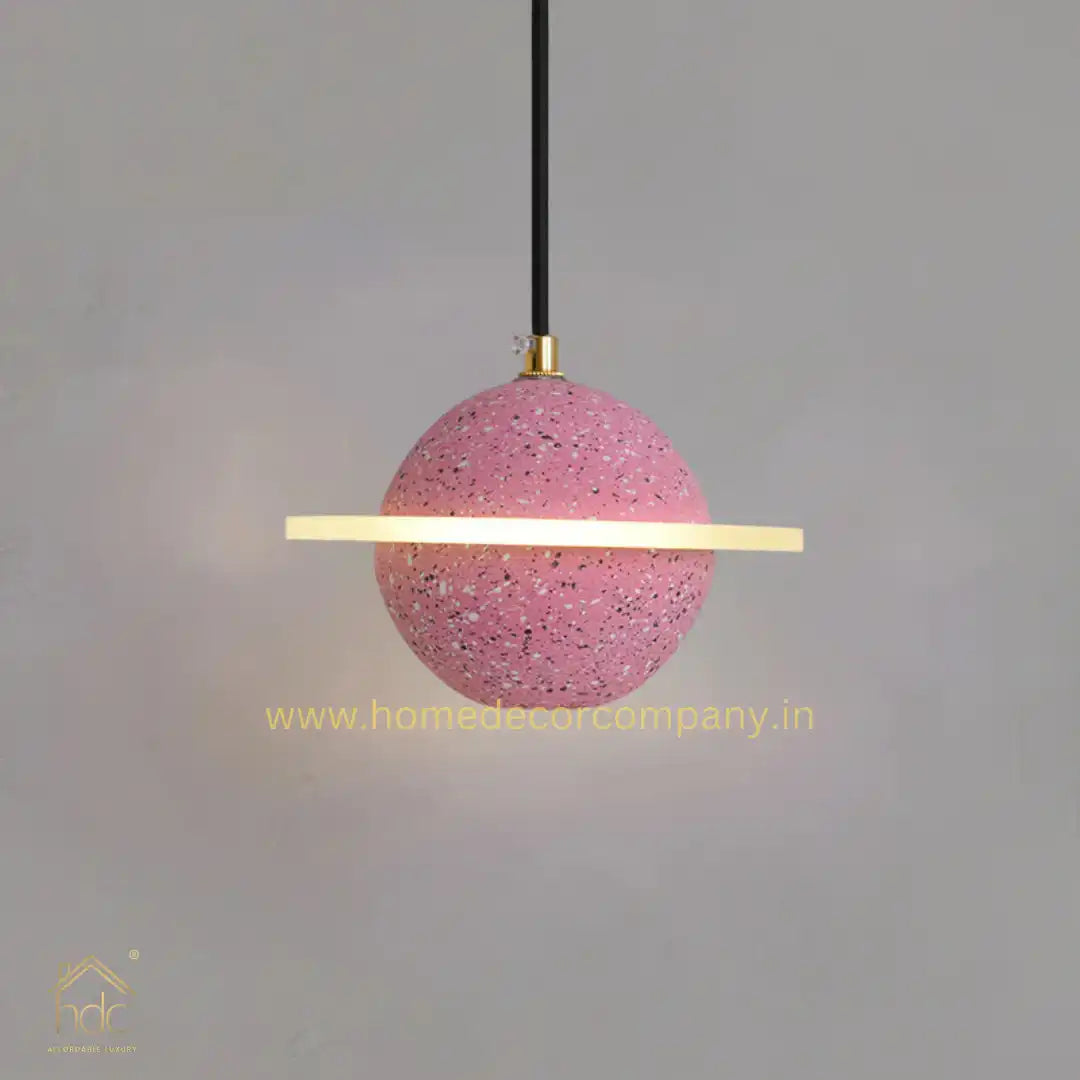 Hdc Modern LED Planet Shape Industrial Cement Hanging Lamps for Restaurant Bar Island Kitchen