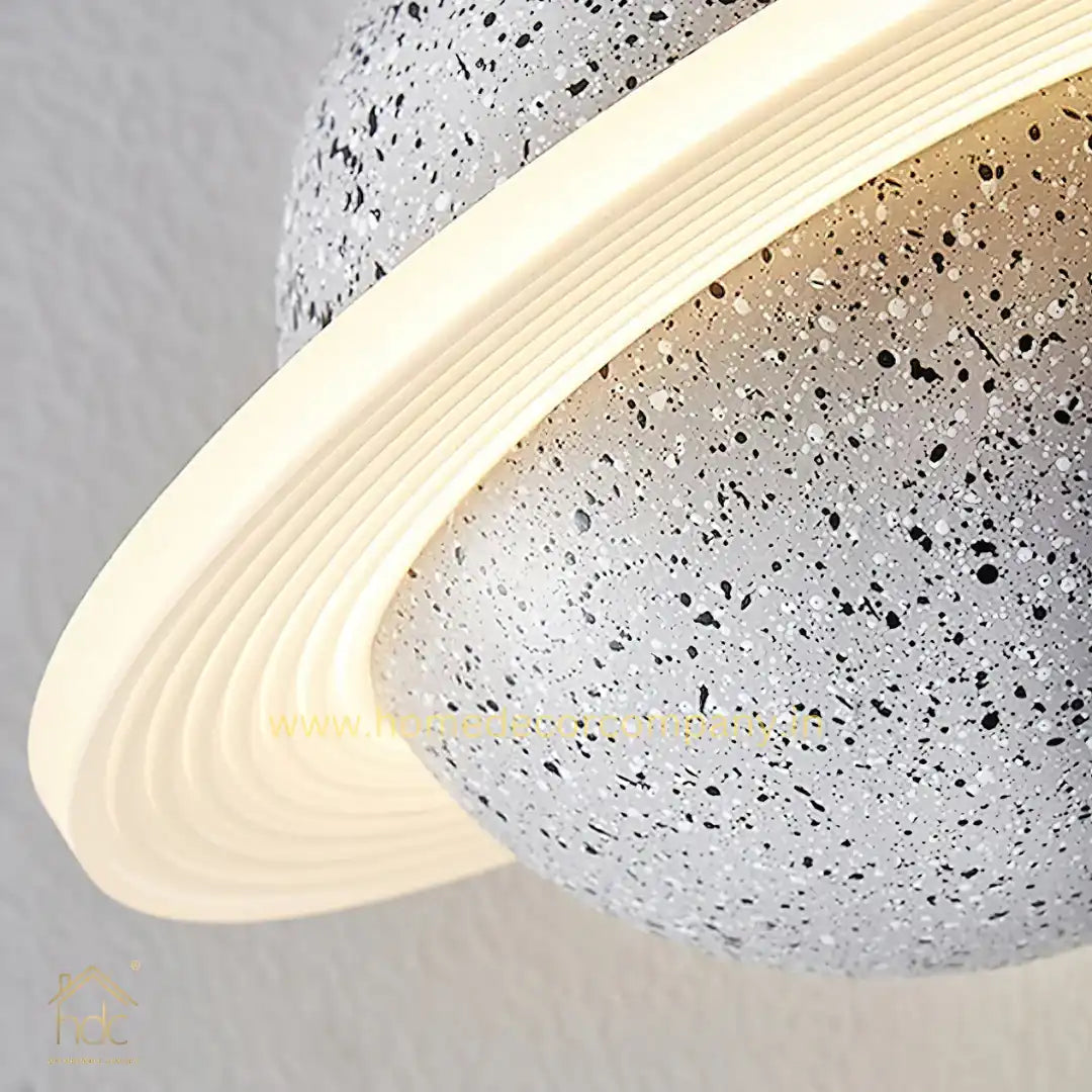 Hdc Modern LED Planet Shape Industrial Cement Pendant Light Hanging Lamps for Restaurant Bar Island Kitchen