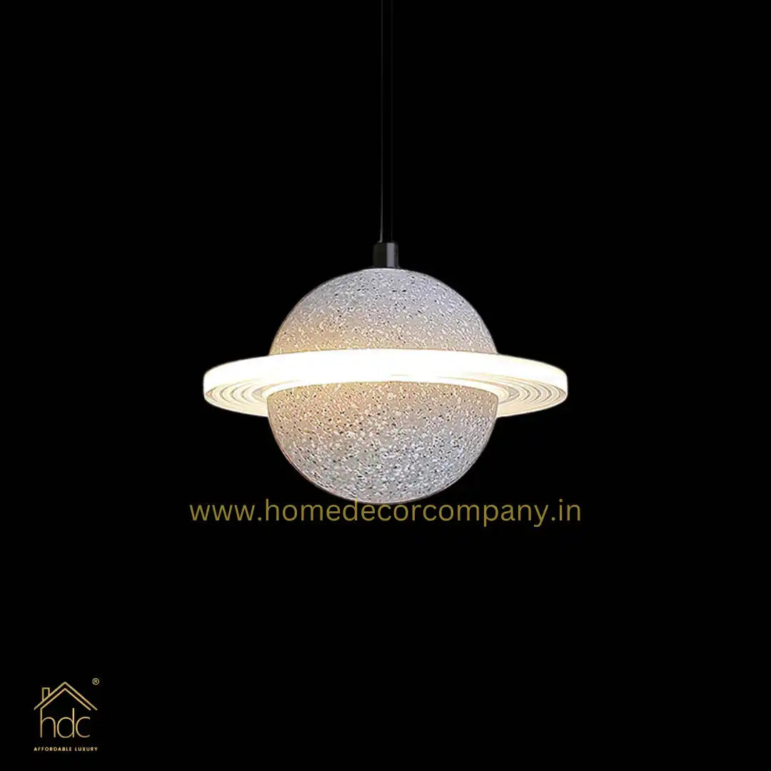 Hdc Modern LED Planet Shape Industrial Cement Pendant Light Hanging Lamps for Restaurant Bar Island Kitchen