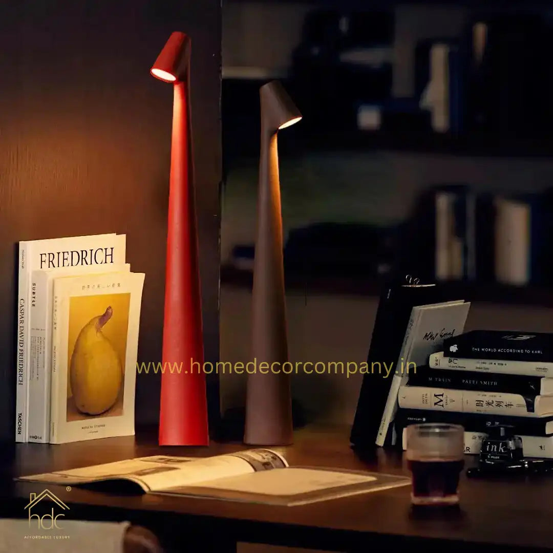 HDC Creative New Portable Charging Desk Lamp Three Level Adjustment Aluminium Atmosphere Wireless Portable Table Light