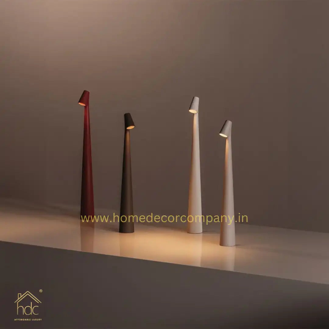 HDC Creative New Portable Charging Desk Lamp Three Level Adjustment Aluminium Atmosphere Wireless Portable Table Light