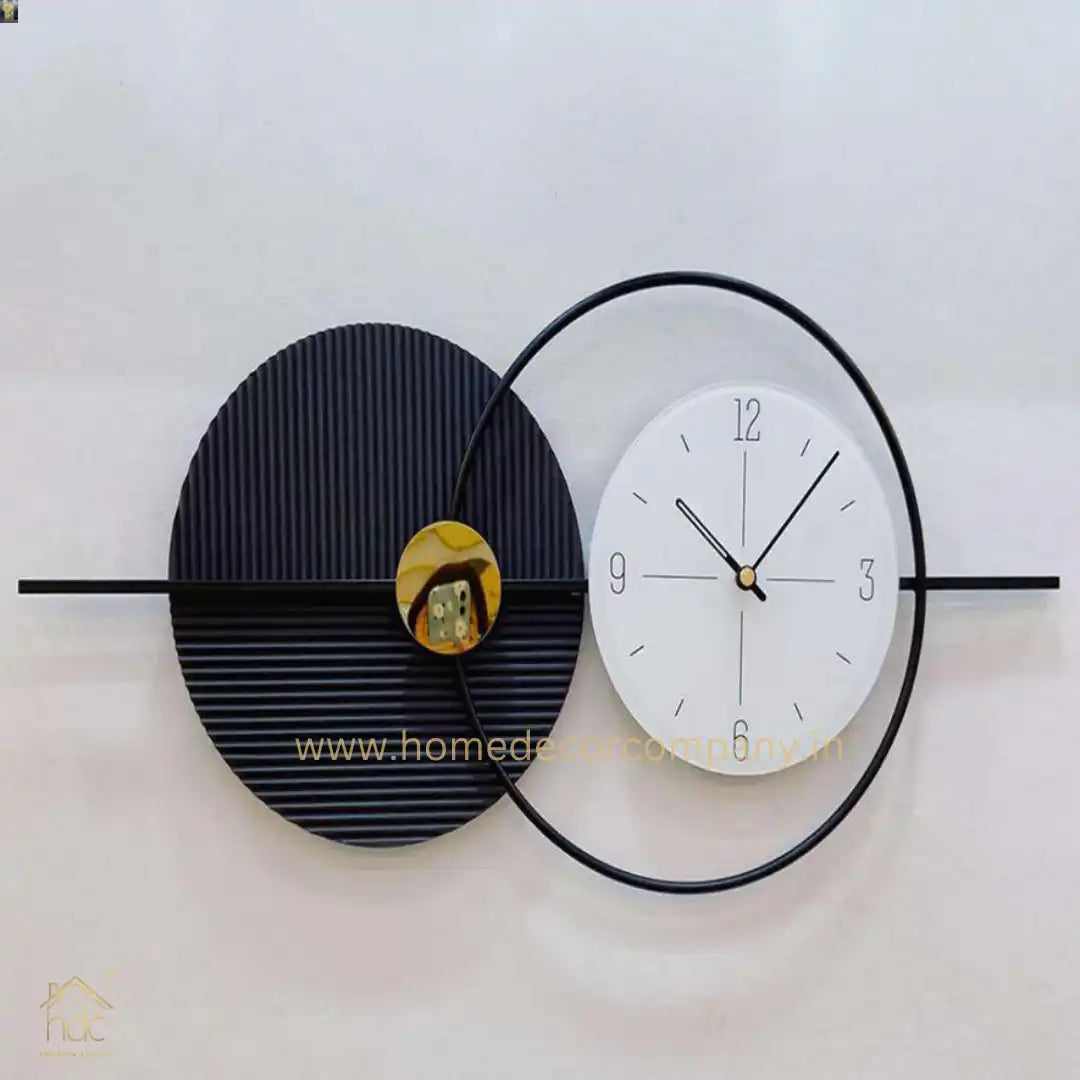 Hdc Modern and Fashionable Wall Mounted Clock Living Room Minimalist Home Decoration Silent Wall Clock