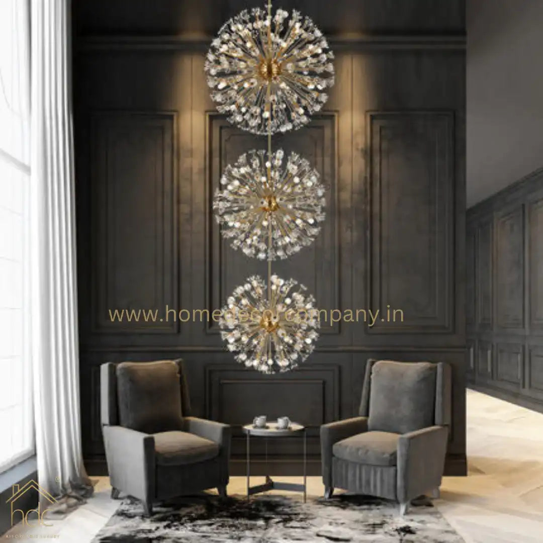 HDC 3 Fireworks Double Height Chandelier