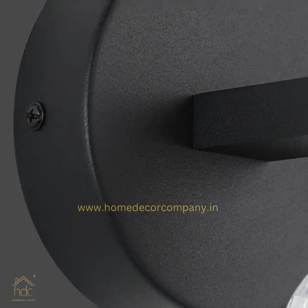 HDC LED Acrylic Black Gold Frost Wall Light Living Dining Bedside Light - Tricolor