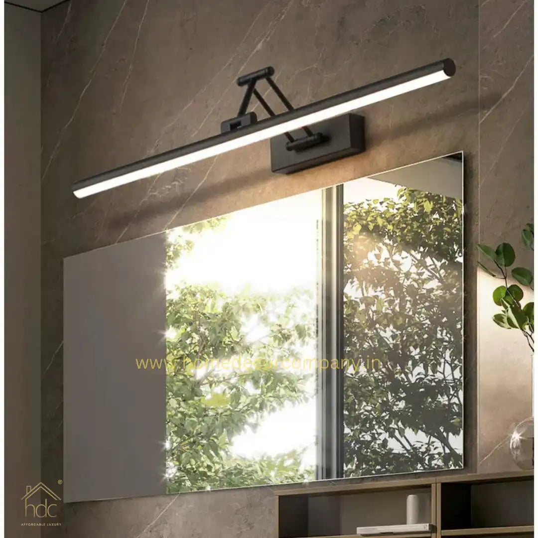 HDC 17W Modern Electroplated Brass Black Body LED Wall Light Mirror Vanity Picture Lamp - Warm White