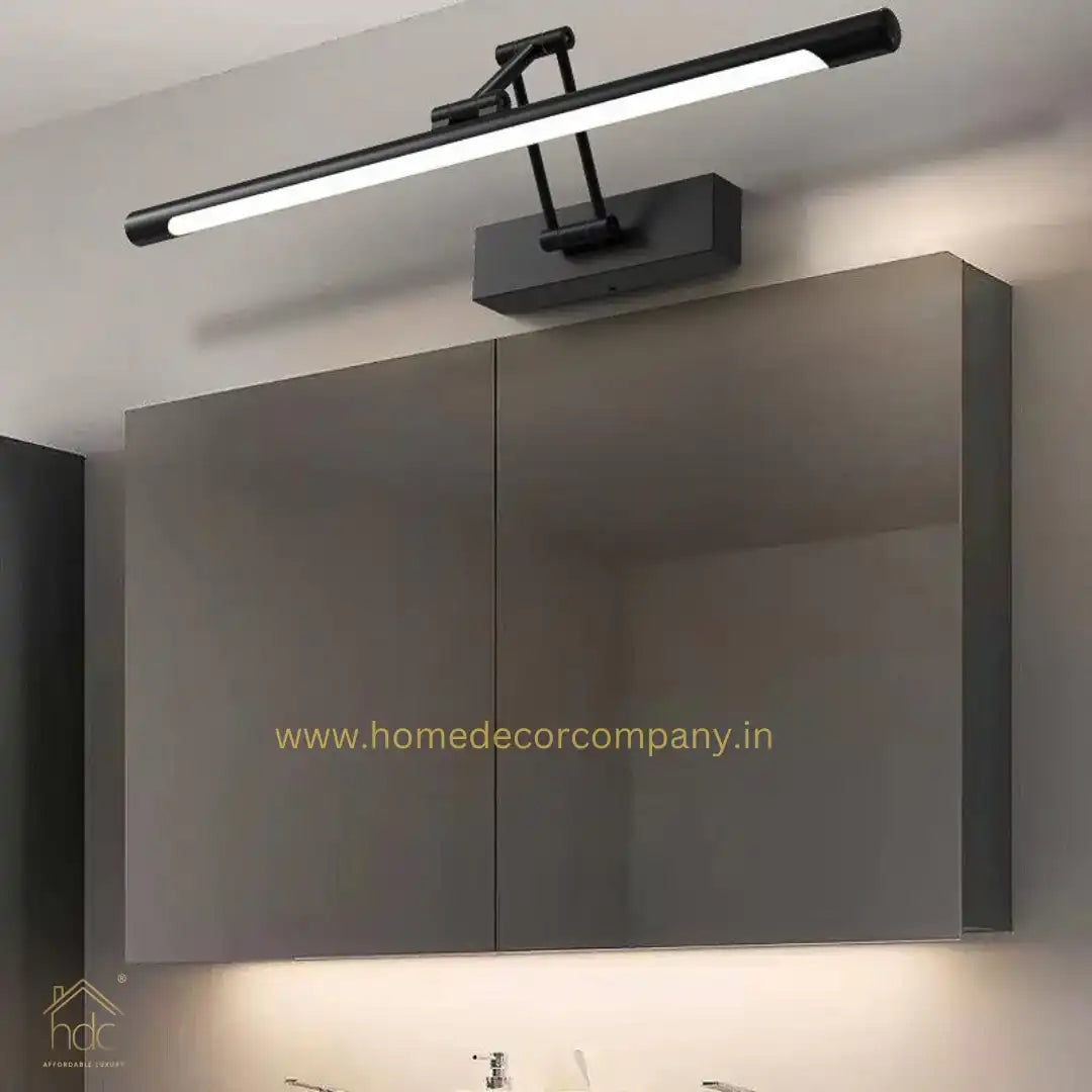 HDC 17W Modern Electroplated Brass Black Body LED Wall Light Mirror Vanity Picture Lamp - Warm White