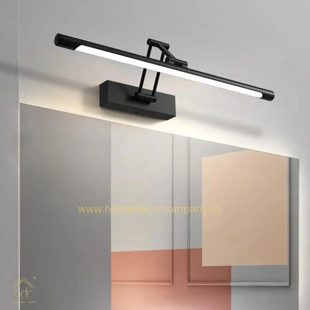 HDC 17W Modern Electroplated Brass Black Body LED Wall Light Mirror Vanity Picture Lamp - Warm White