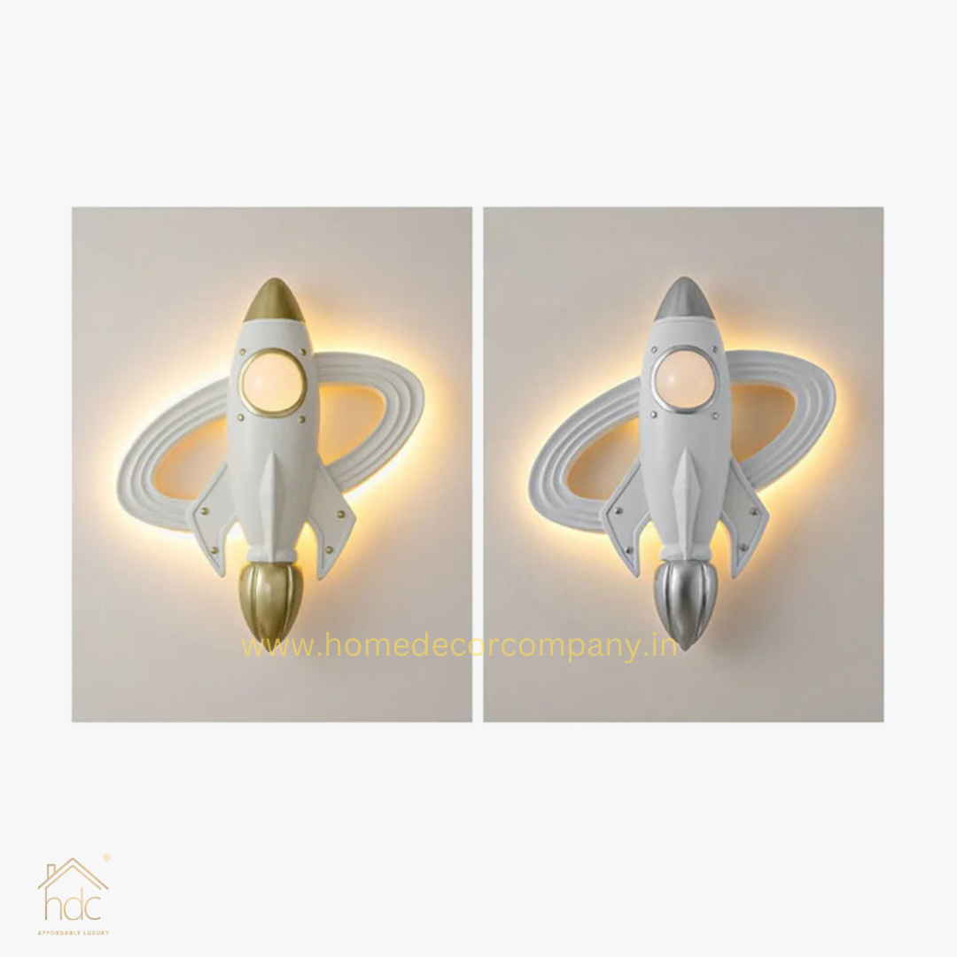 Hdc Kids Rocket LED Wall Light – Modern Space Theme Decorative Wall Lamp