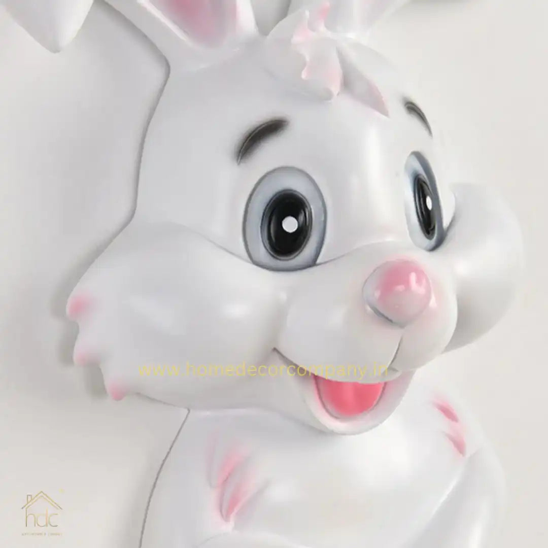 Hdc Cute White Rabbit Wall Sconce for Childrens Room Bedroom Nursery Kids Lights