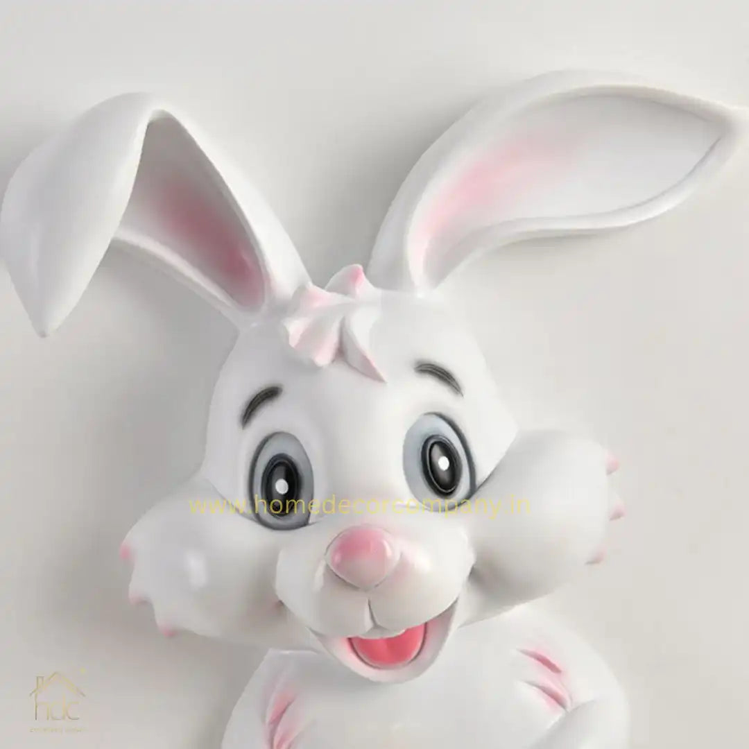 Hdc Cute White Rabbit Wall Sconce for Childrens Room Bedroom Nursery Kids Lights