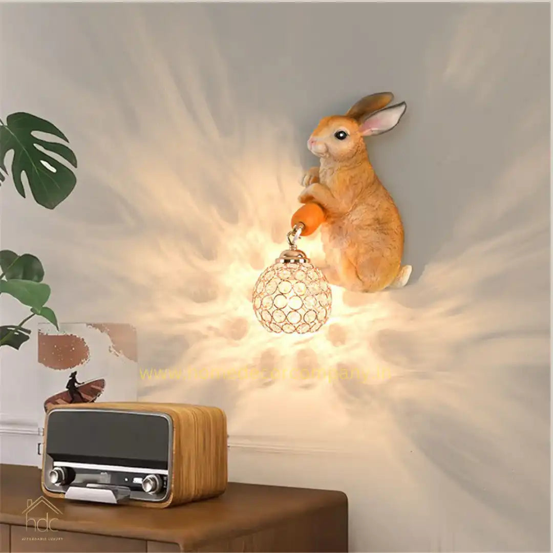 Hdc Cute Brown Mouse Wall Sconce for Childrens Room Bedroom Nursery Kids Lights